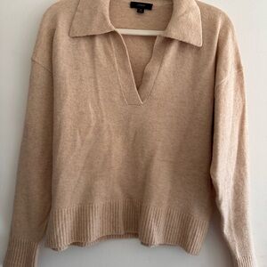 J. Crew Women's V-Neck Sweater in Beige